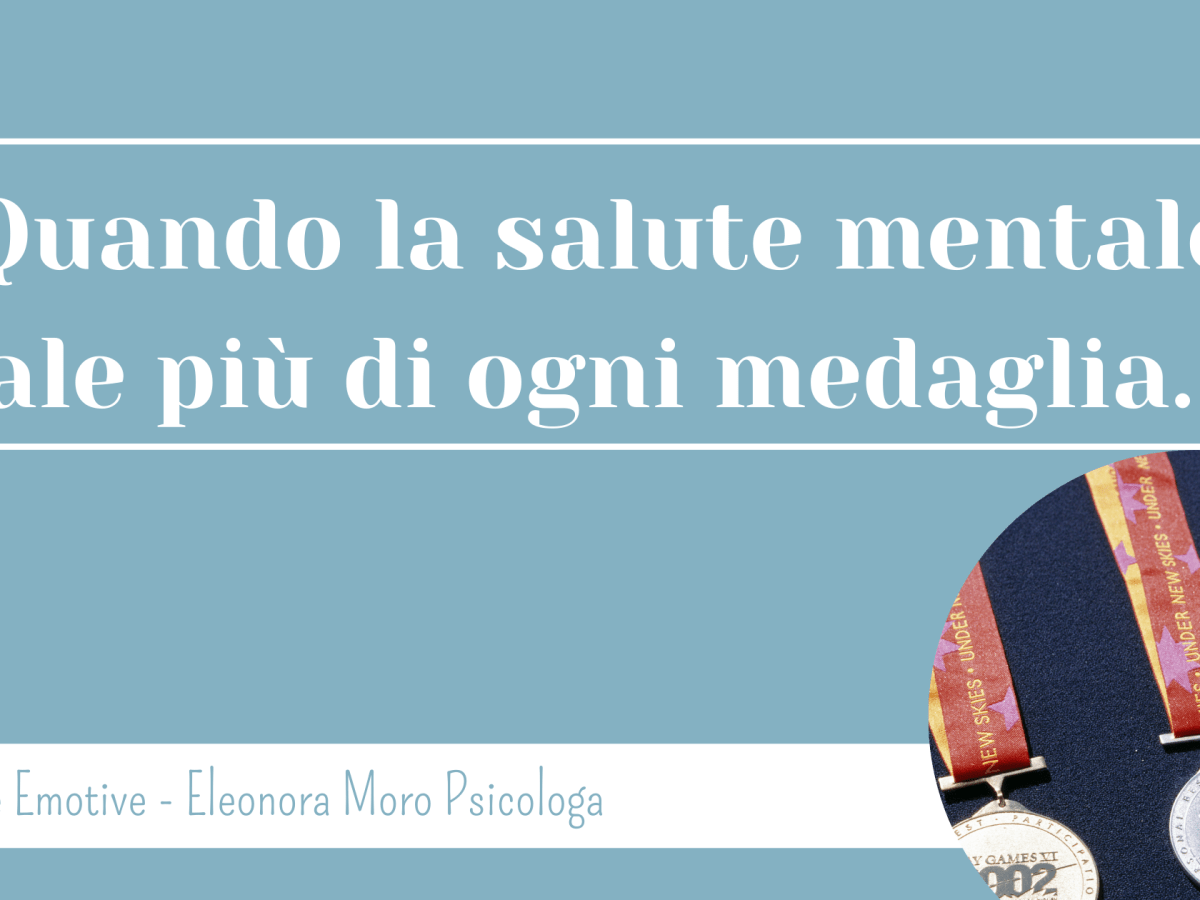 Quando la salute mentale vale più di ogni&nbsp;medaglia.